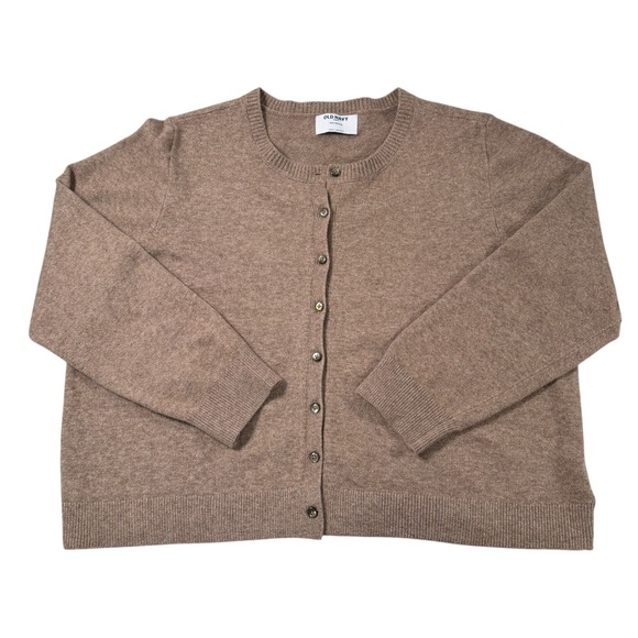 Old Navy Sweaters - Old Navy Women's SoSoft Crop Cardigan XXL Petite Driftwood Brown Button Front